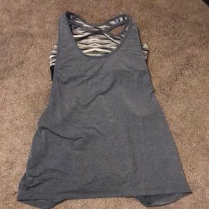 Nike workout top with built-in sports bra